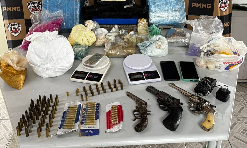 PM faz mega apreensão de drogas e prende idoso no Sul de Minas